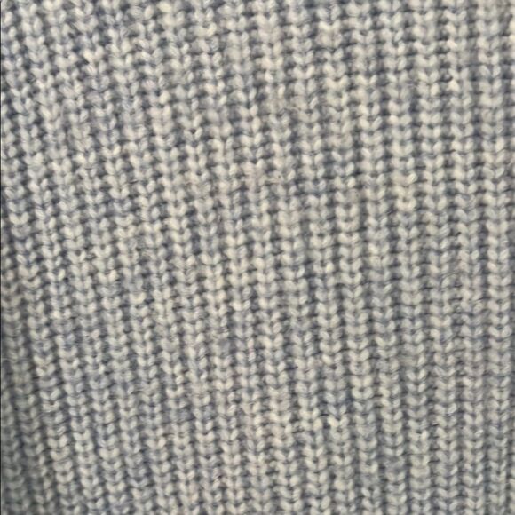 Light Blue Button-Up Women's Sweater - Picture 3 of 5